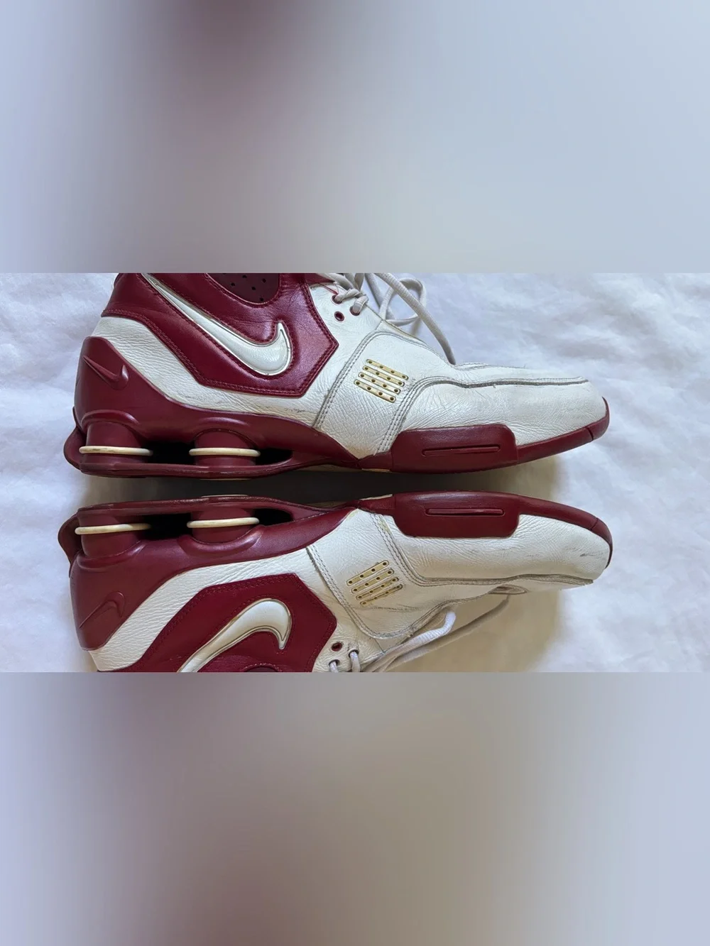 Nike Shox Elite TB White Red Basketball Shoes Men’s US 13 EU 47.5 314184-117 Y2K